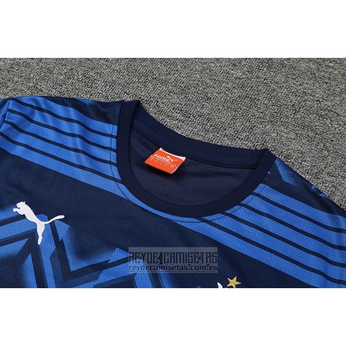 Chandal del Olympique Marsella Manga Corta 2022-2023 Azul - Pantalon Corto
